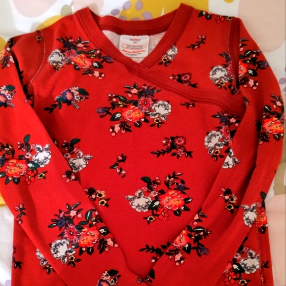 Hanna Andersson Organic Cotton Pajama Top 130/ 8 Matching Floral - Picture 2 of 2